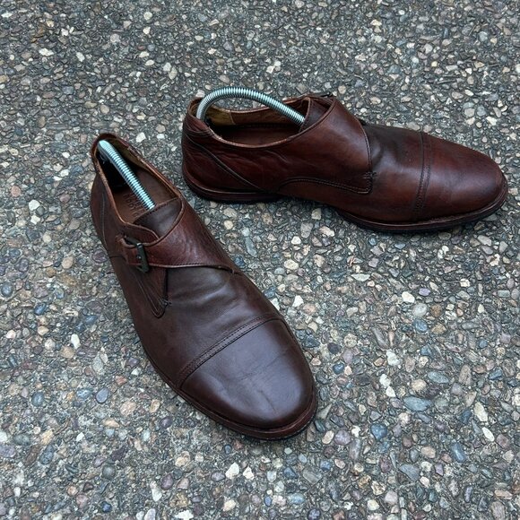 Timberland Boot Company Wodehouse Monk Strap Brown Leather Loafer Size 9 - Picture 8 of 11